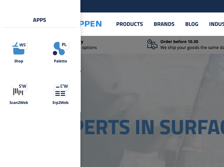 app menu